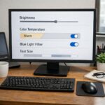 Best Screen Settings to Reduce Eye Strain While Working Online
