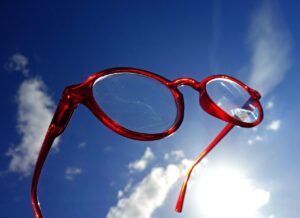 spectacles, glasses, eyewear, vision, eyesight, optical, sky, nature, clouds, sunlight, blue glasses, blue vision